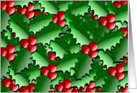 Holly Leaves and Berries
