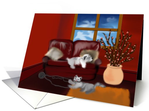 Cat and Dog card (724460)