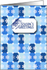 Snowflake Tile Season’s Greetings card