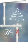 Plumbing Pipes Christmas Tree card