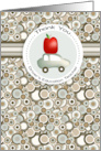 Apple and Car Driver’s Education Teacher Thank You card
