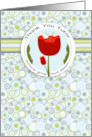 Red Bud and Bloom Tutor Thank You card