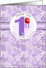 Room First Grade Teacher Thank You card