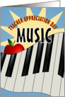 Music Happy Teacher Appreciation Day card