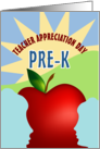 Apple Core Happy Teacher Appreciation Day card