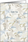 Inspirational Camouflage Thank You Volunteer card