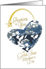 Camouflage Thinking of You Gold Star Mother’s Day card