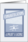 Clear for Take Off Congratulations on Your Pilot’s License card