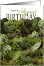 Peridot Hearts Illustrated August Birthday card