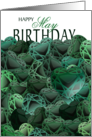 Emerald Colored Hearts May Birthday card