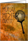 Magnifying Glass Murder Mystery Themed Party Invitation card