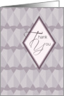 Thank You Retro Diamonds card