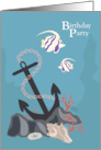Anchor Some Fun Birthday Party Invitation card