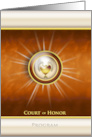 Heraldic Eagle Round Court of Honor Ceremony Program card