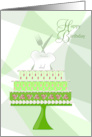 Chef’s Hat Cake with Utensils Happy Birthday card