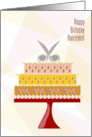 Shears Cake Hairstylist Happy Birthday card
