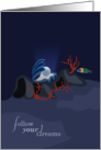 Illustrated Pearl Follow Your Dreams Encouragement card