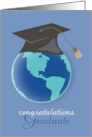 World of Opportunities Graduation Congratulations card