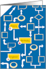 Flow Chart Happy Birthday Engineer card