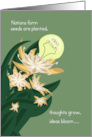Blooming Ideas and Growth Encouragement card