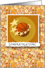 Stars Made Basketball Team Congratulations card