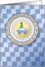 Dollar Sign Cargo Paid Car Loan Congratulations card