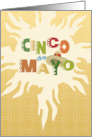 Sun and Sombrero Feliz Cinco de Mayo card