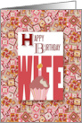 Cupcake For Wife Happy Birthday card
