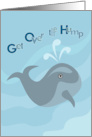 Blow Through the Week Hump Day card