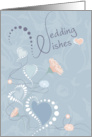 Wedding Wishes Hearts and Flowers Congratulations card