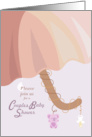 Umbrella Couples Baby Shower Invitation card