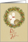 Roll with the Holidays Bowling card