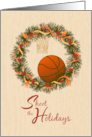 Shoot the Holidays Basketball Happy Holidays card