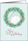 Serve up the Holidays Volleyball Happy Holidays card