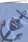 Ahoy there Matey Hi or Hello card