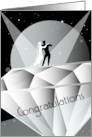 Dancing Couple Wedding Congratulations card