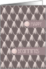 Tasseled Illustrated Pearls Wedding Congratulations card
