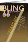 Bling Congratulations Ear Piercing card