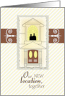 New Location Together Moving Announcement card