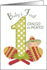Fiesta Then Siesta Baby’s First Cinco De Mayo card
