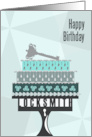 Key and Cake Locksmith Happy Birthday card