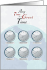 Any Time is a Great Time Welcome Back to Work card