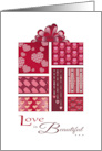 Love is Beautiful Package Anniversary card