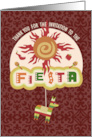Fiesta Thank You for the Invitation card