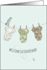 Welcome Outdoorsbaby New Baby Congratulations card