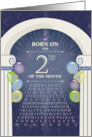 Archway and Balloons Birthday 2nd Day card