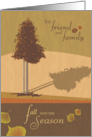 Fall into the Season Thanksgiving card