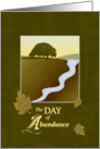 Day of Abundance Happy Thanksgiving card