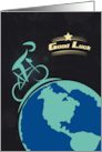 Pedal a Little Luck Bicycling Good Luck card
