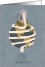 Take Stock in the Holidays Business Financial Christmas card